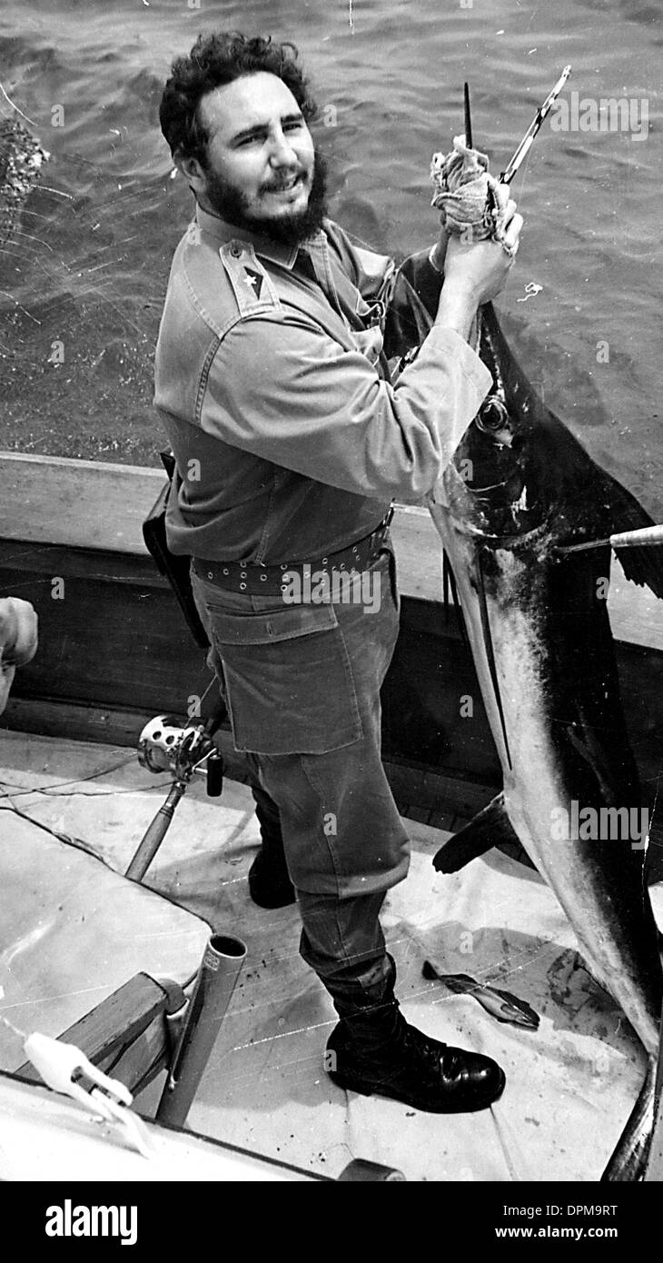 Aug. 1, 2006 - FIDEL CASTRO FISHING.    1961.fidelcastroretro(Credit Image: © Globe Photos/ZUMAPRESS.com) Stock Photo