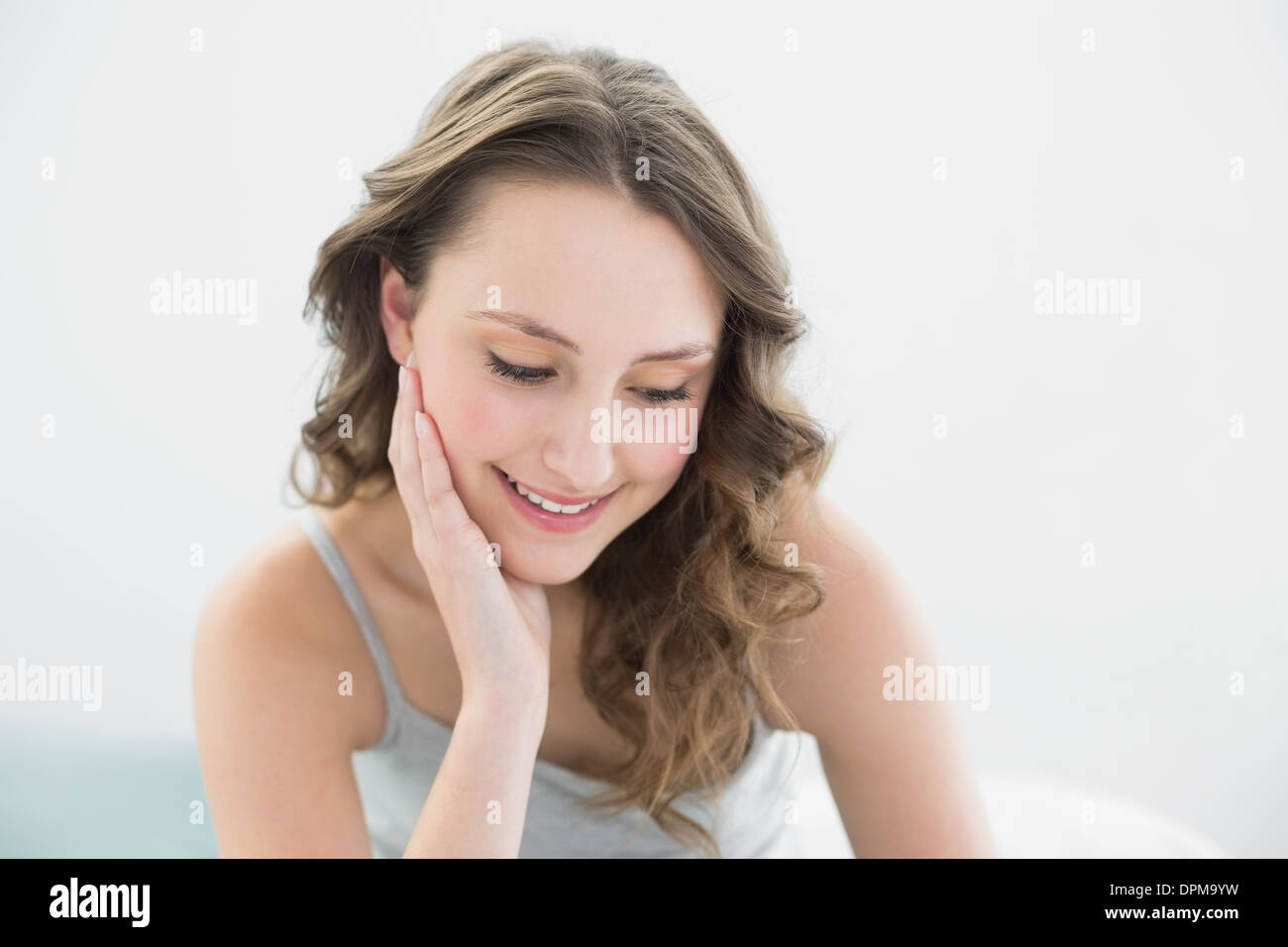 Close up pretty smiling girl hi-res stock photography and images - Alamy