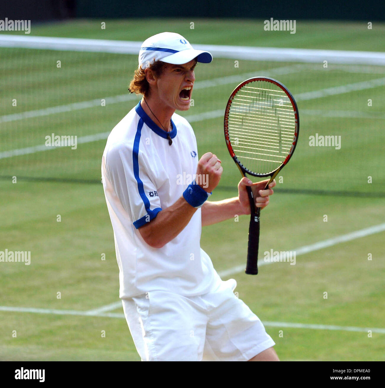 July 1, 2006 - London, Great Britain - A19019.062081 .Andy Murray.Andy Murray vs Andy Roddick.Wimbledon Tennis Championships 2006 Day 6 at Wimbledon in London 07-01-2006(Credit Image: © Globe Photos/ZUMAPRESS.com) Stock Photo