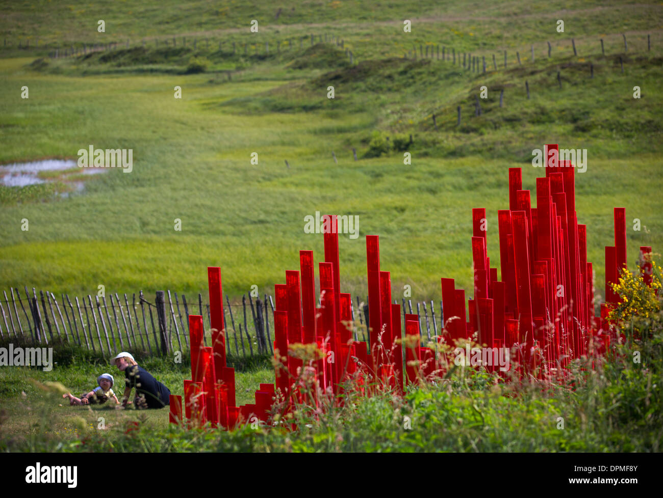 "Earth pulse", a Tagit Klimor's Land Art work of the Israeli visual