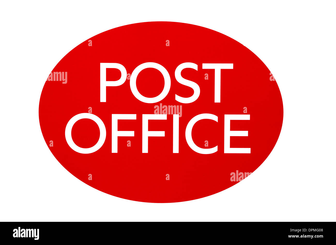 Post office sign Stock Photo