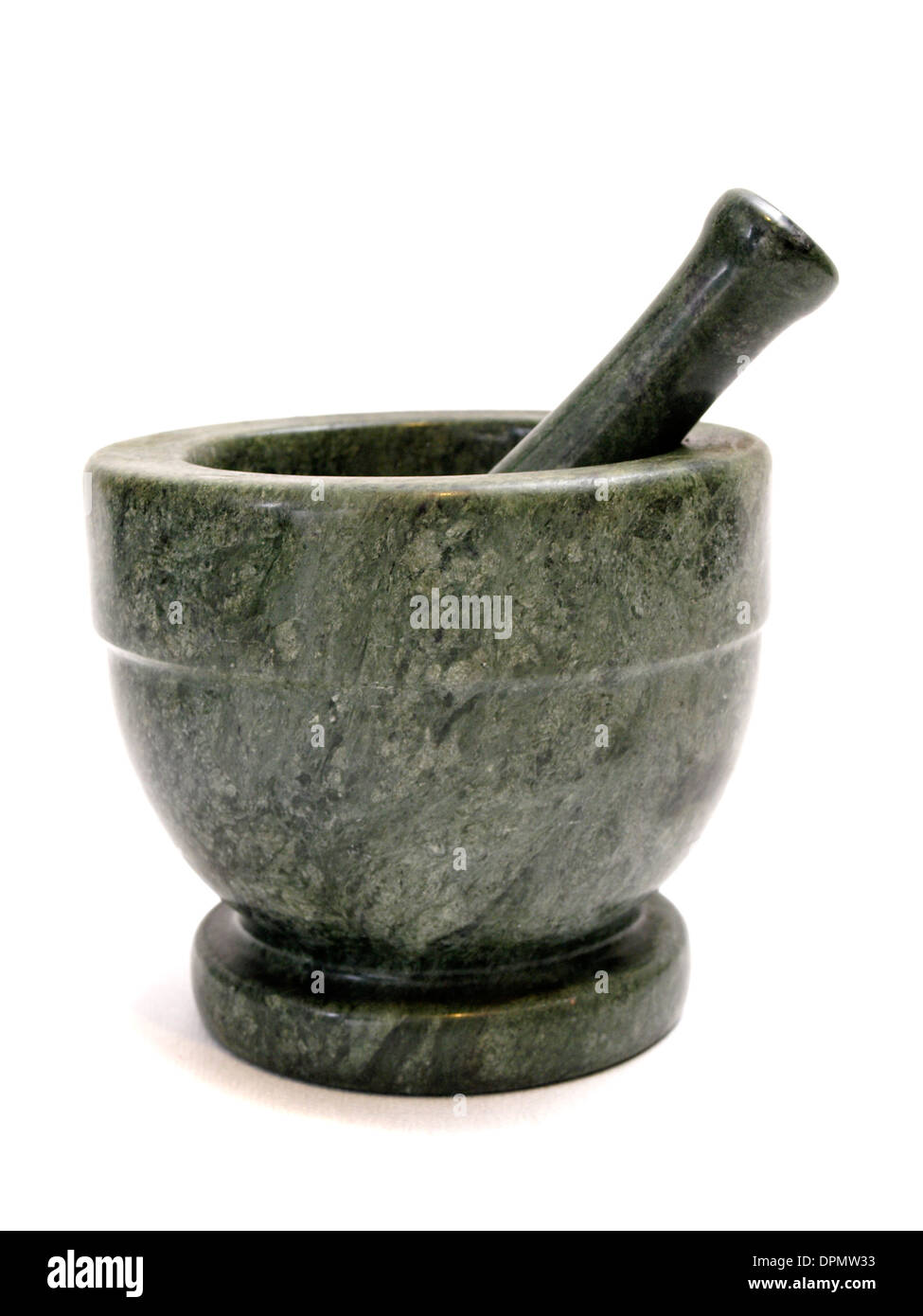 Pestle & Mortar on a white background Stock Photo