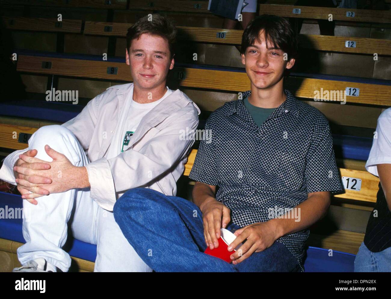 July 6, 2006 - KEVIN CONNOLLY AND TOBEY MAGUIRE.1992. LISA ROSE-  PHOTOS(Credit Image: © Globe Photos/ZUMAPRESS.com) Stock Photo