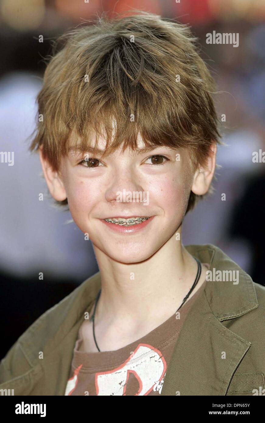 Thomas Sangster at the UK film premiere of \, image size:871x1390
