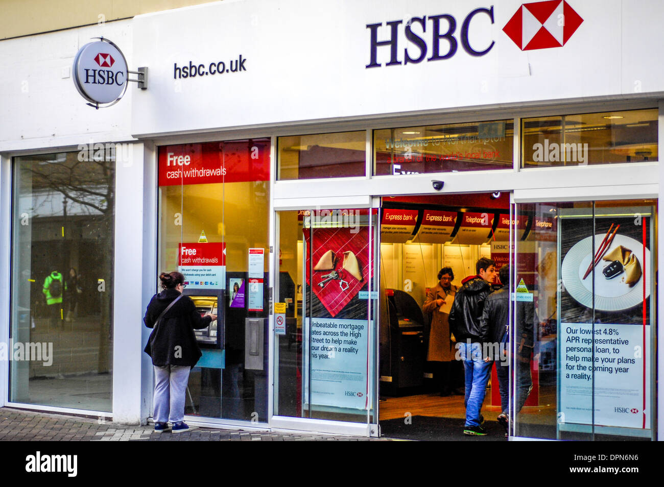 HSBC Bank Northampton Stock Photo