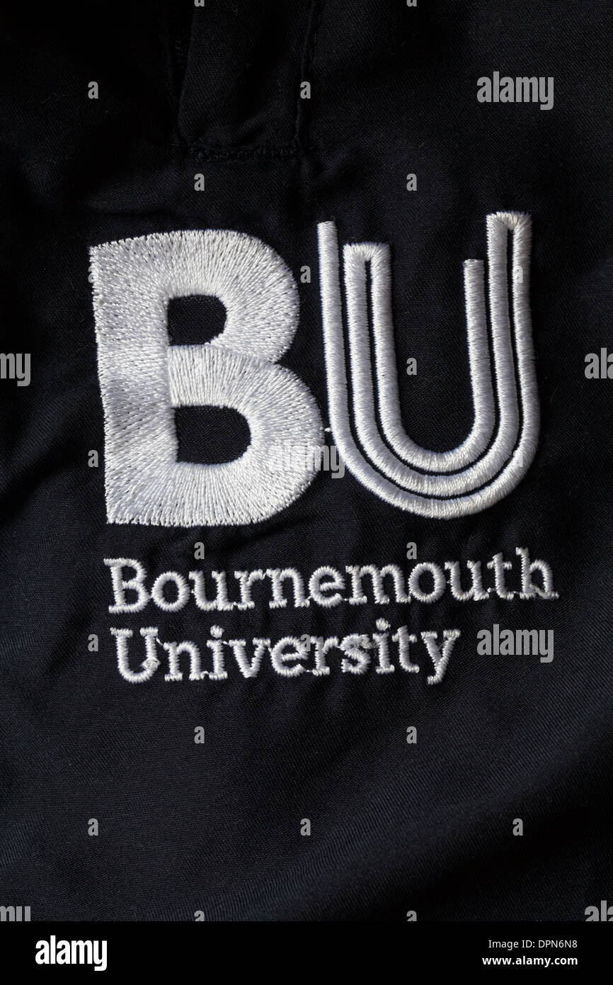 BU Bournemouth University logo on polo shirt Stock Photo