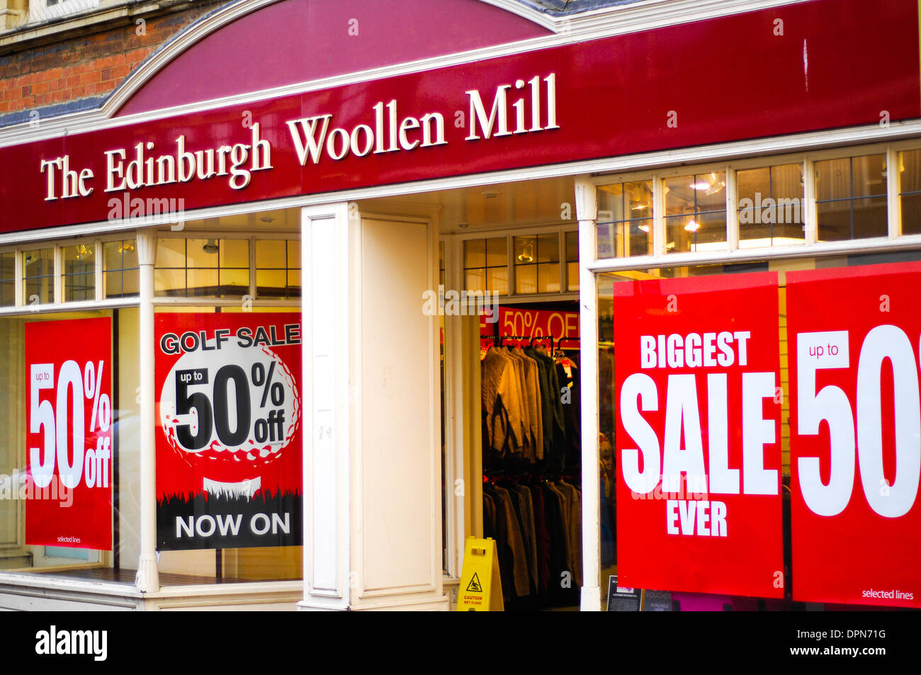 The Edinburgh Woolen Mill shop Northampton Stock Photo Alamy