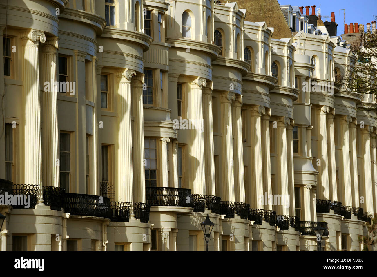 Typical Regency style flats and properties in Brunswick Square Hove