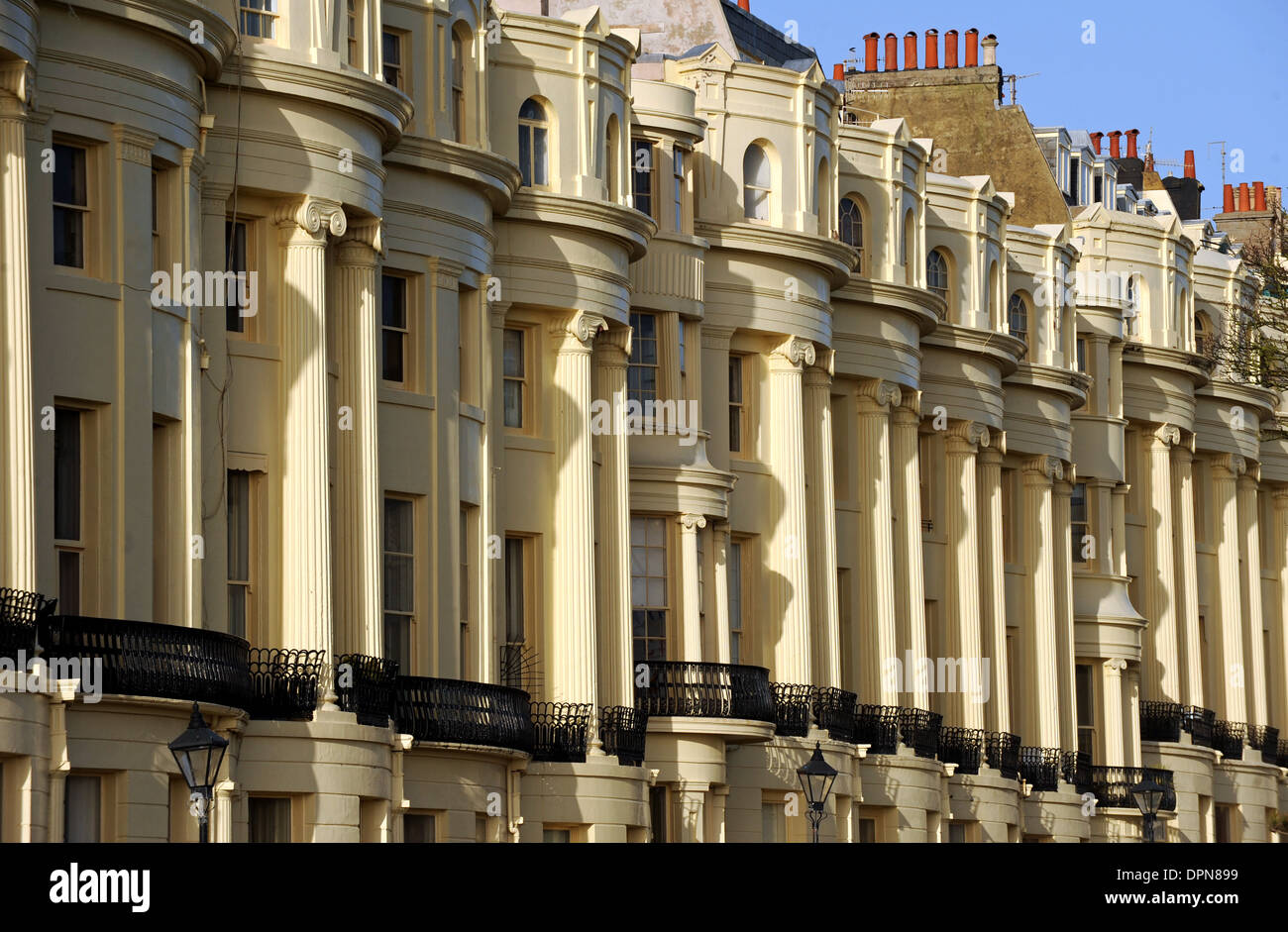 Typical Regency style flats and properties in Brunswick Square Hove