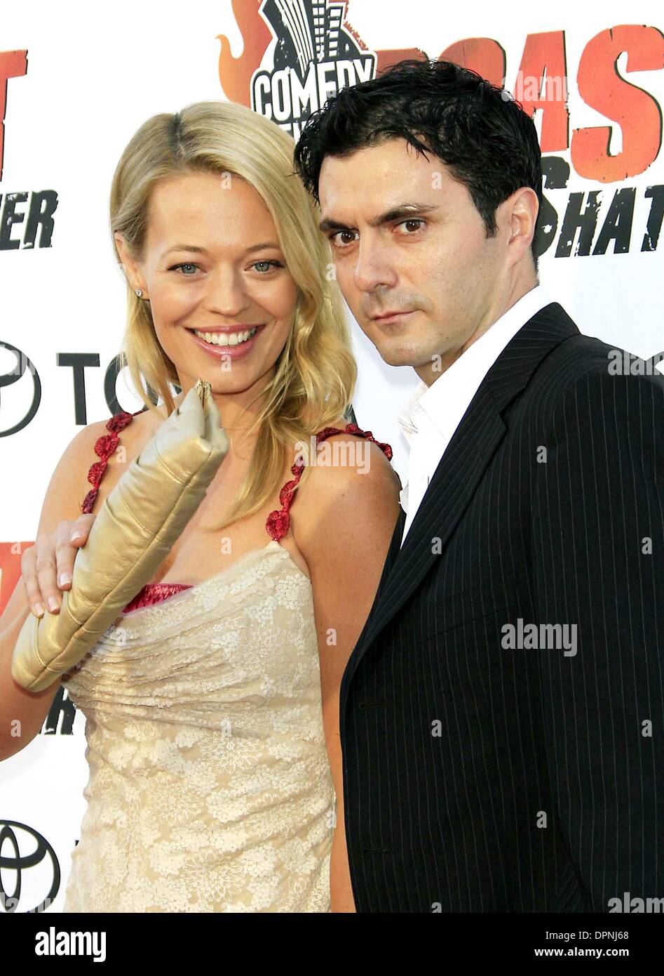 Aug. 13, 2006 - Studio City, CALIFORNIA, USA - JERI RYAN AND CHRISTOPHE EME (HE OWNS THE ORTOLAN RESTAURANT WITH HER IN LOS ANGELES) -.COMEDY CENTRAL'S ROAST OF WILLIAM SHATNER -.CBS, STUDIO Studio City, CALIFORNIA - .08-13-2006 -. NINA PROMMER/   2006.K49290NP(Credit Image: © Globe Photos/ZUMAPRESS.com) Stock Photo