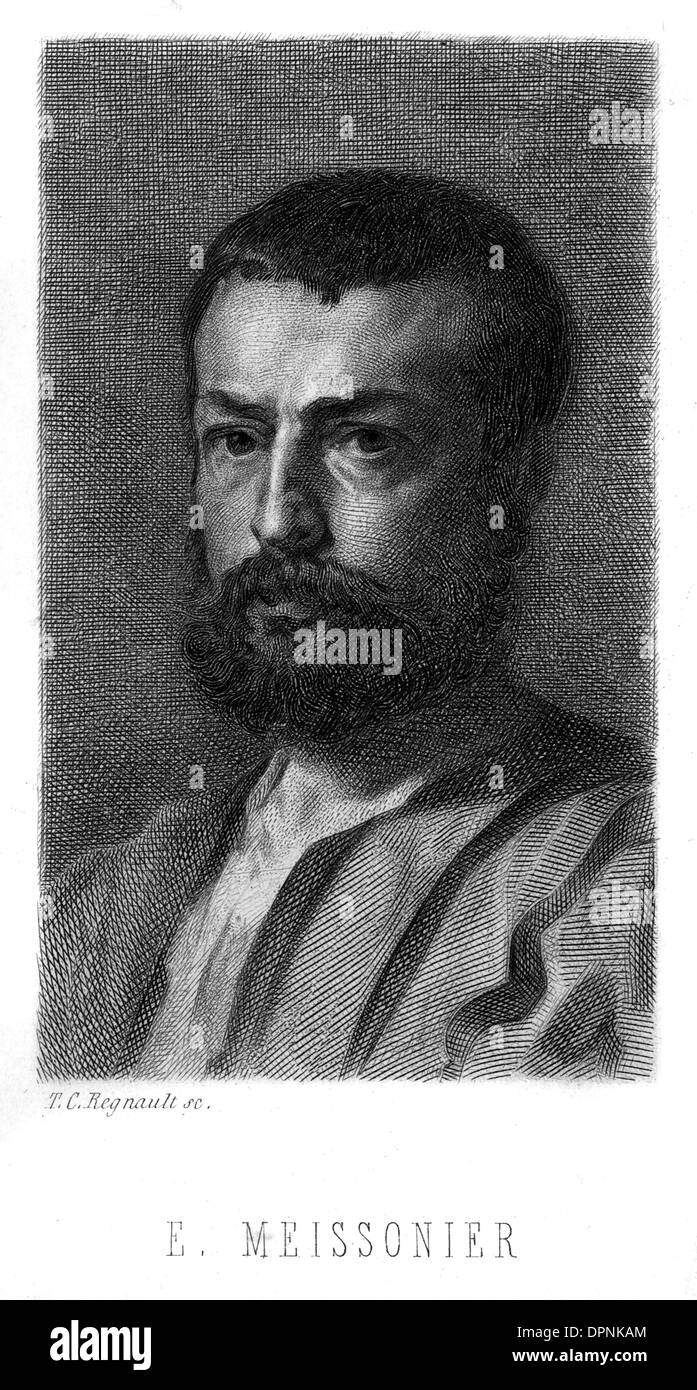 Ernest Meissonier, French artist Stock Photo Alamy
