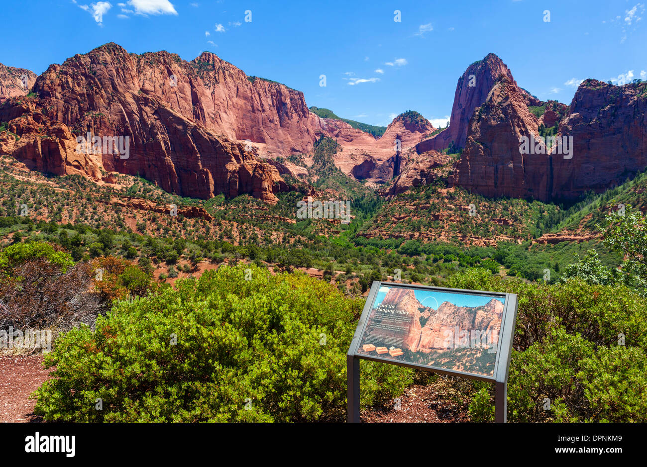 Overlook in Kolob Canyons section of Zion National Park, Utah, USA Stock Photo