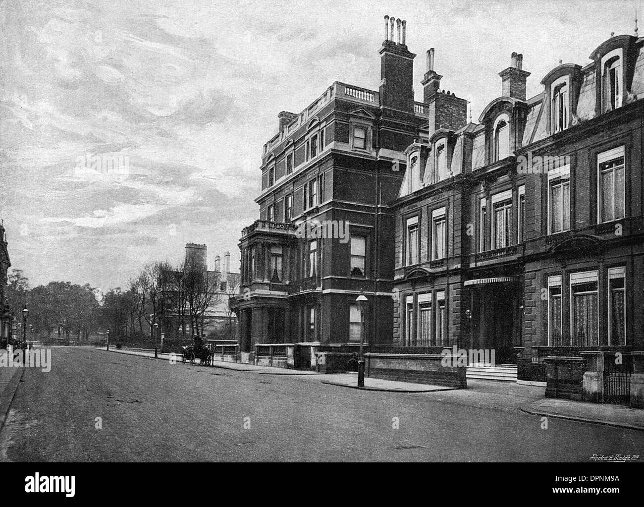 Kensington home Black and White Stock