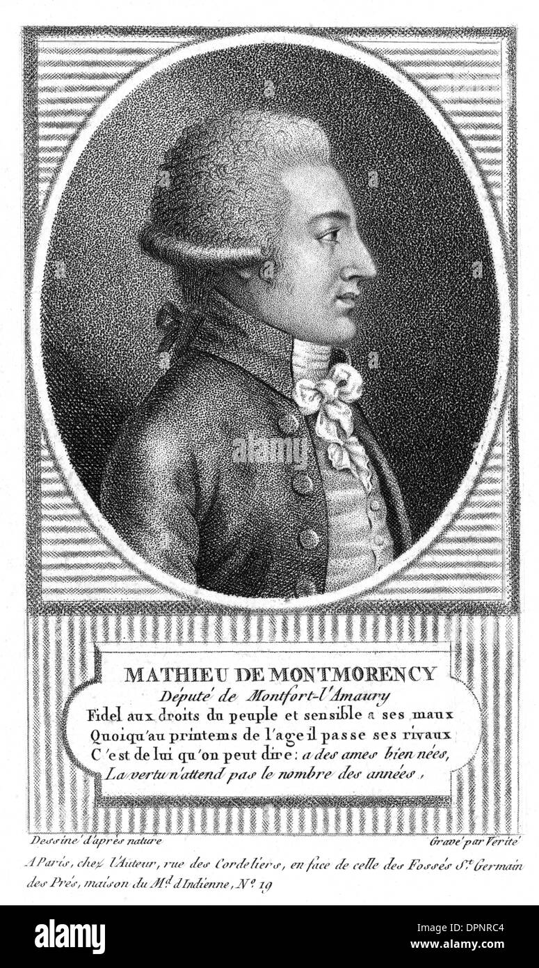 MATHIEU DE MONTMORENCY Stock Photo Alamy