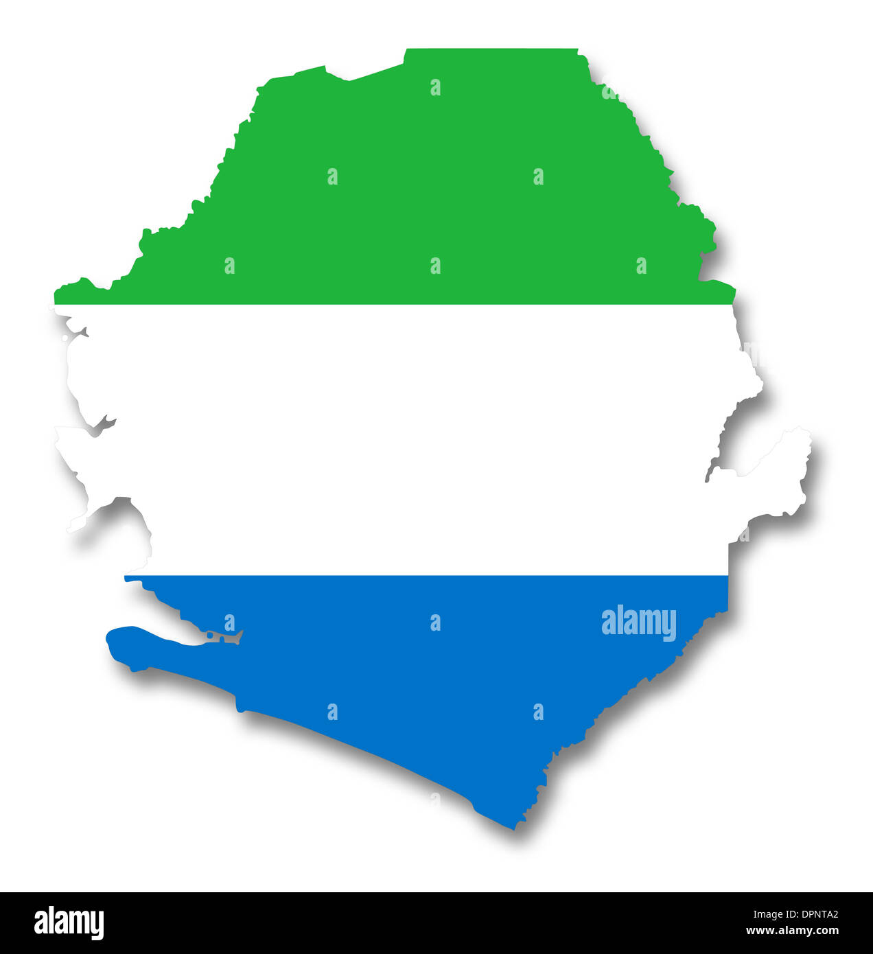 Map and flag of Sierra Leone Stock Photo - Alamy