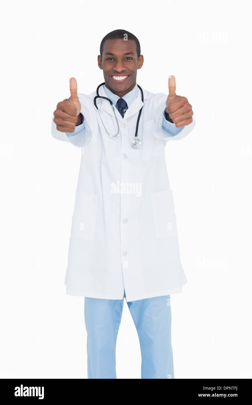 Doctor with thumbs up hi-res stock photography and images - Alamy
