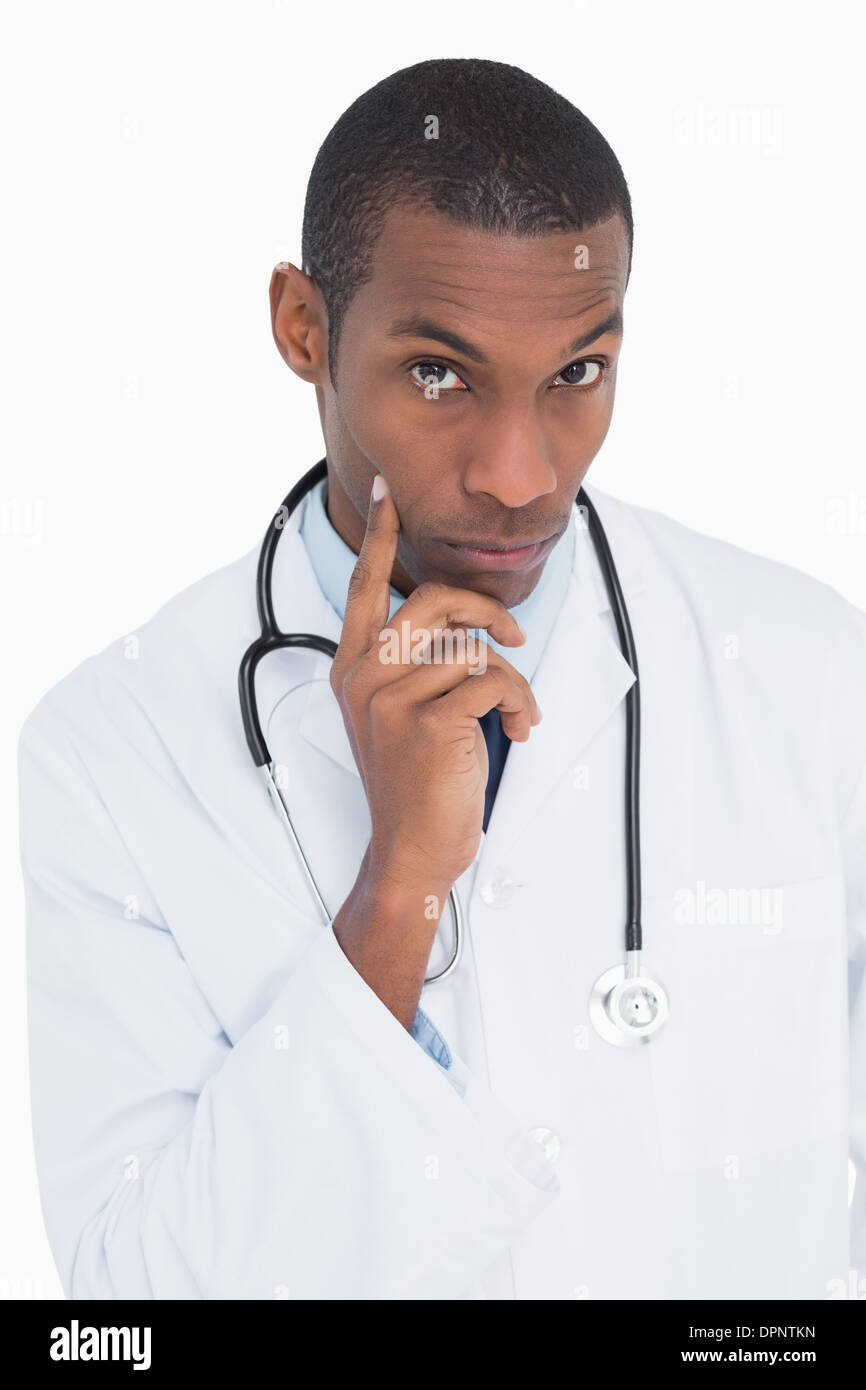 Male doctor portrait serious hi-res stock photography and images - Alamy