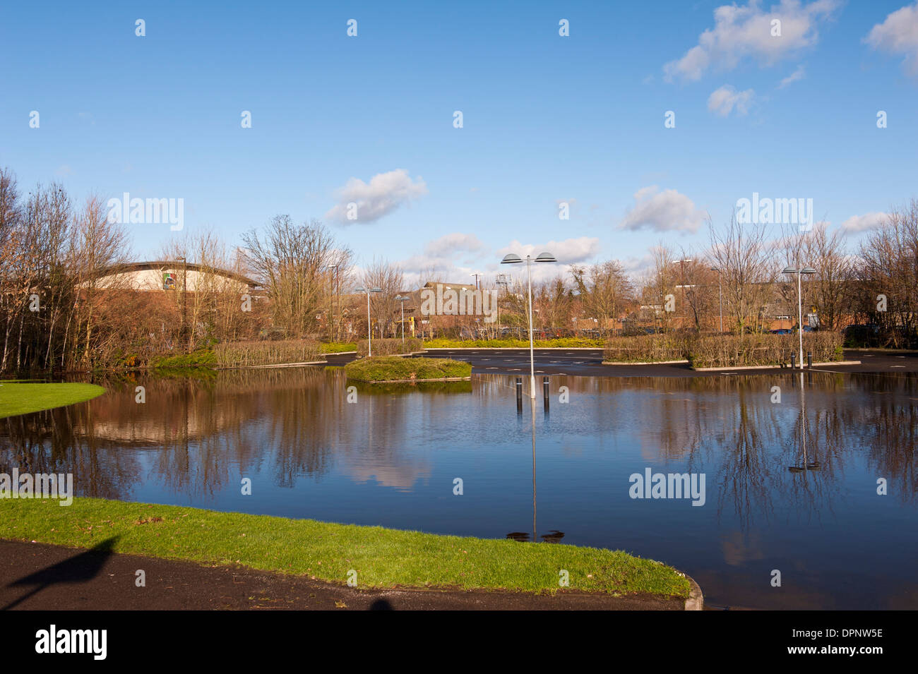 Flooded car park chertsey hires stock photography and images Alamy