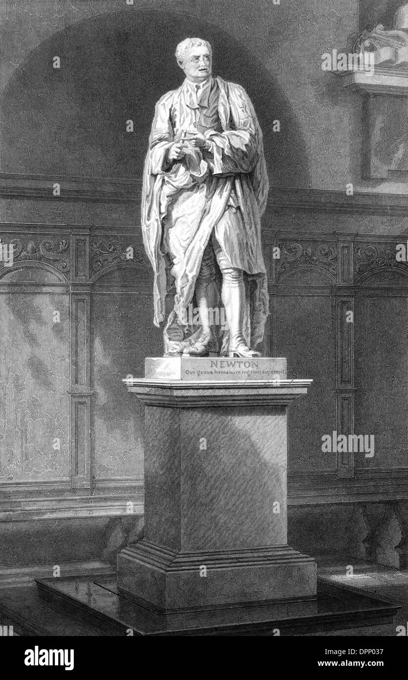 Isaac Newton Statue Stock Photo