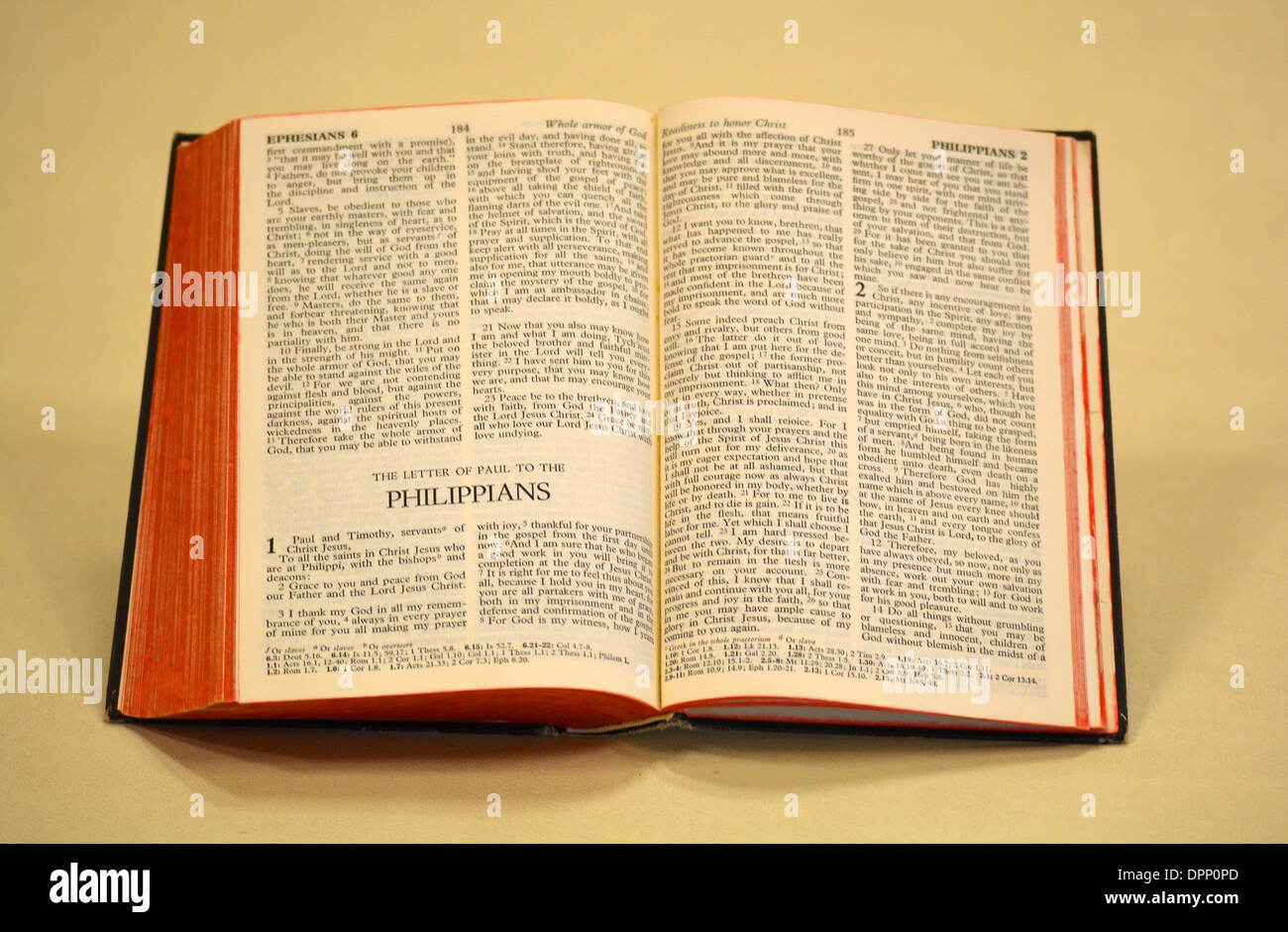 Bible Letter of Paul to the Philippians Stock Photo Alamy