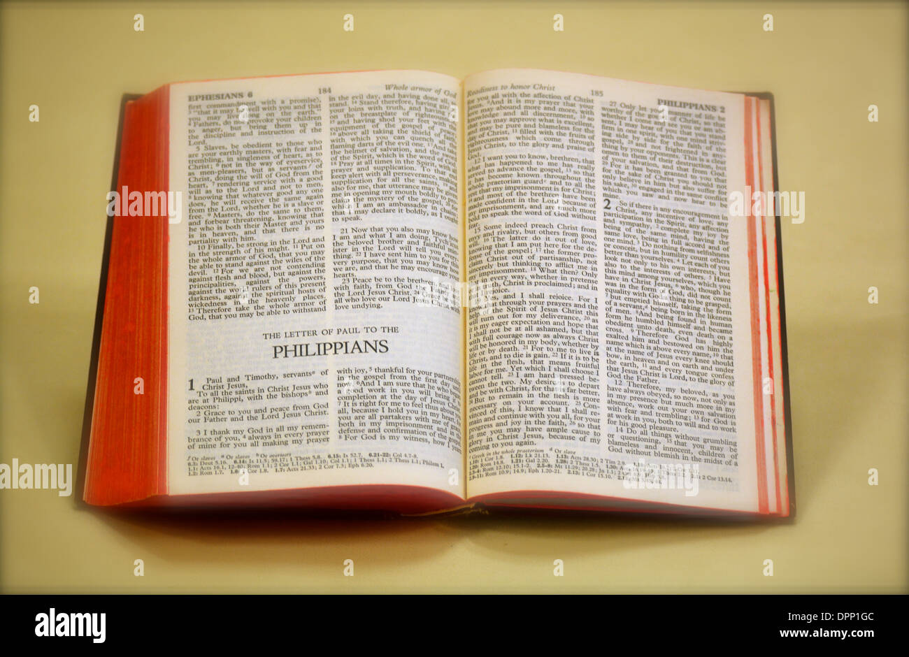 Bible Letter of Paul to the Philippians Stock Photo Alamy