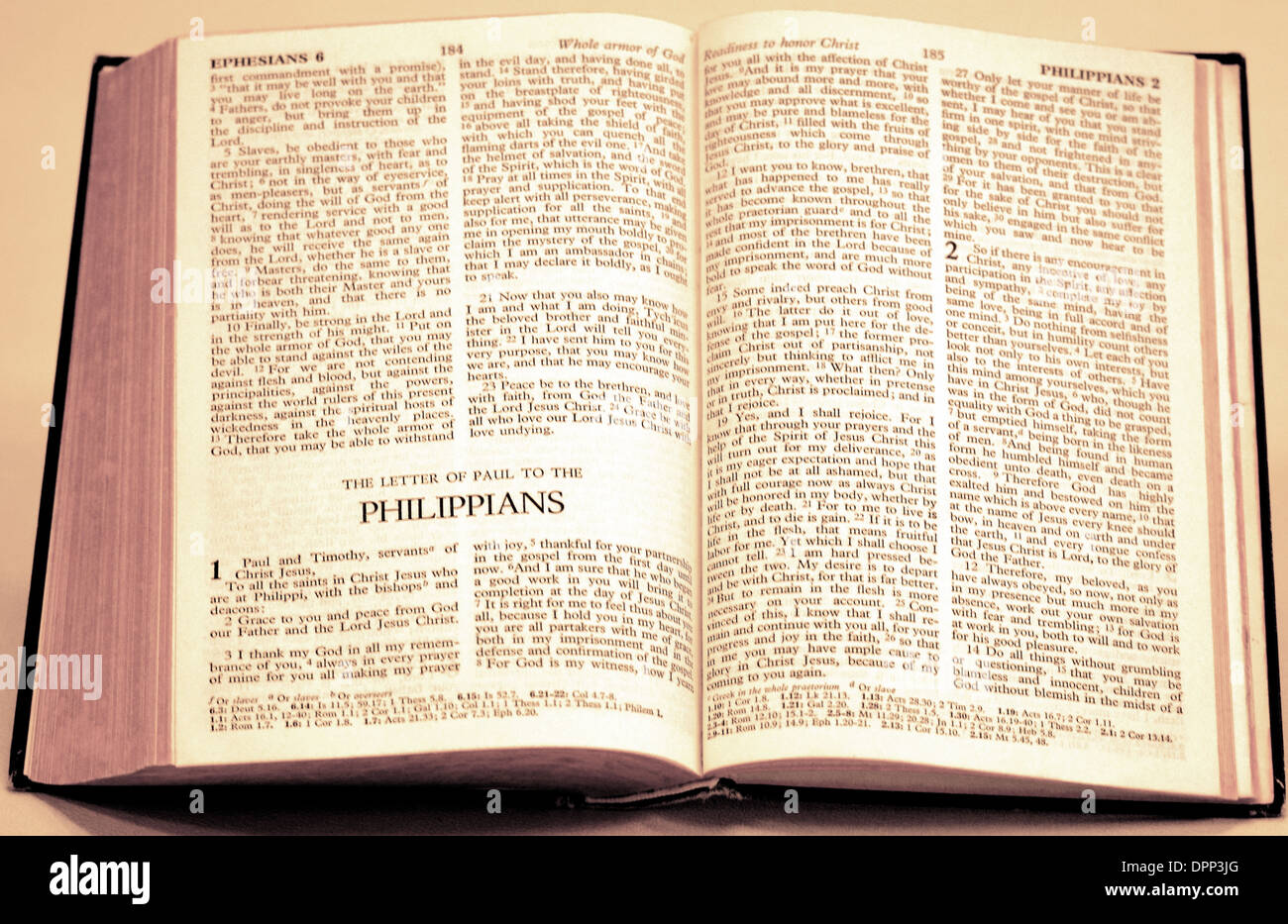 Bible Letter of Paul to the Philippians Stock Photo Alamy