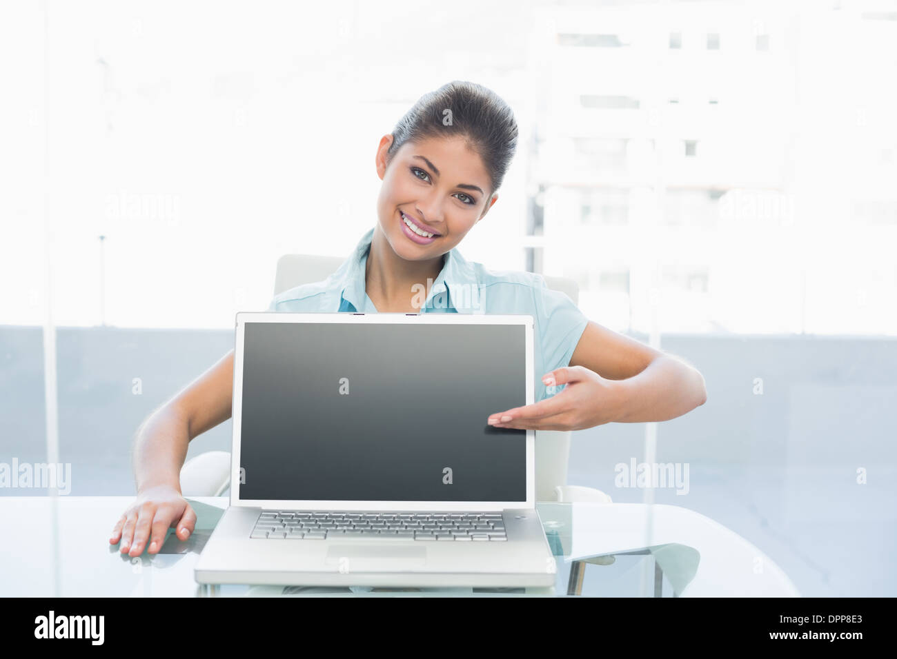 Office desk laptop displaying hi-res stock photography and images - Alamy
