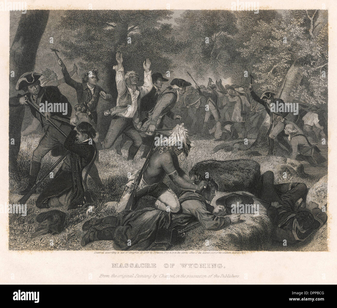 WYOMING MASSACRE 1778 Stock Photo Alamy