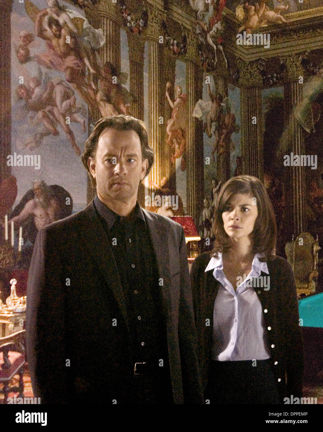 Dec. 14, 2005 - 13 Ã DF-15261 r2 - Tom Hanks (l) and Audrey Tautou star in Columbia PicturesÃ• suspense thriller The Da Vinci Code..K48086ES.TV-FILM STILL. SUPPLIED BY   PHOTOS(Credit Image: © Globe Photos/ZUMAPRESS.com) Stock Photo