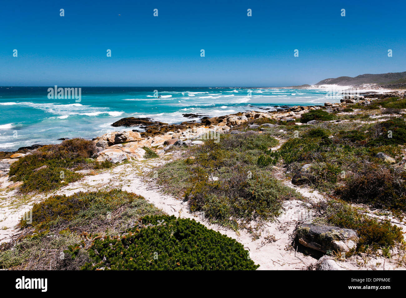Rocky coastline in South Africa Stock Photo