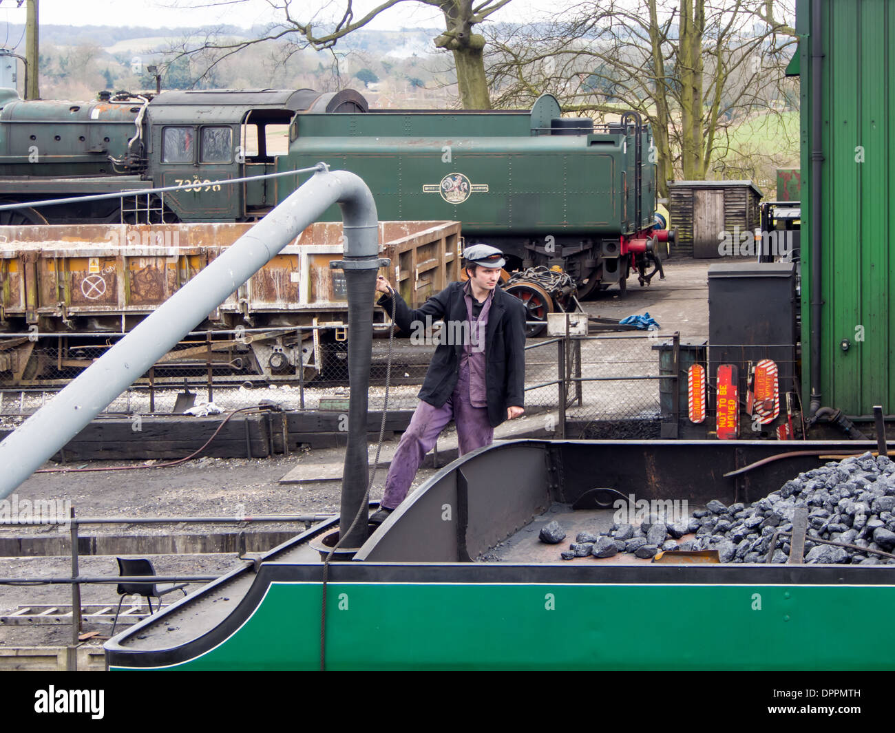 Water tank fill steam train hi-res stock photography and images - Alamy