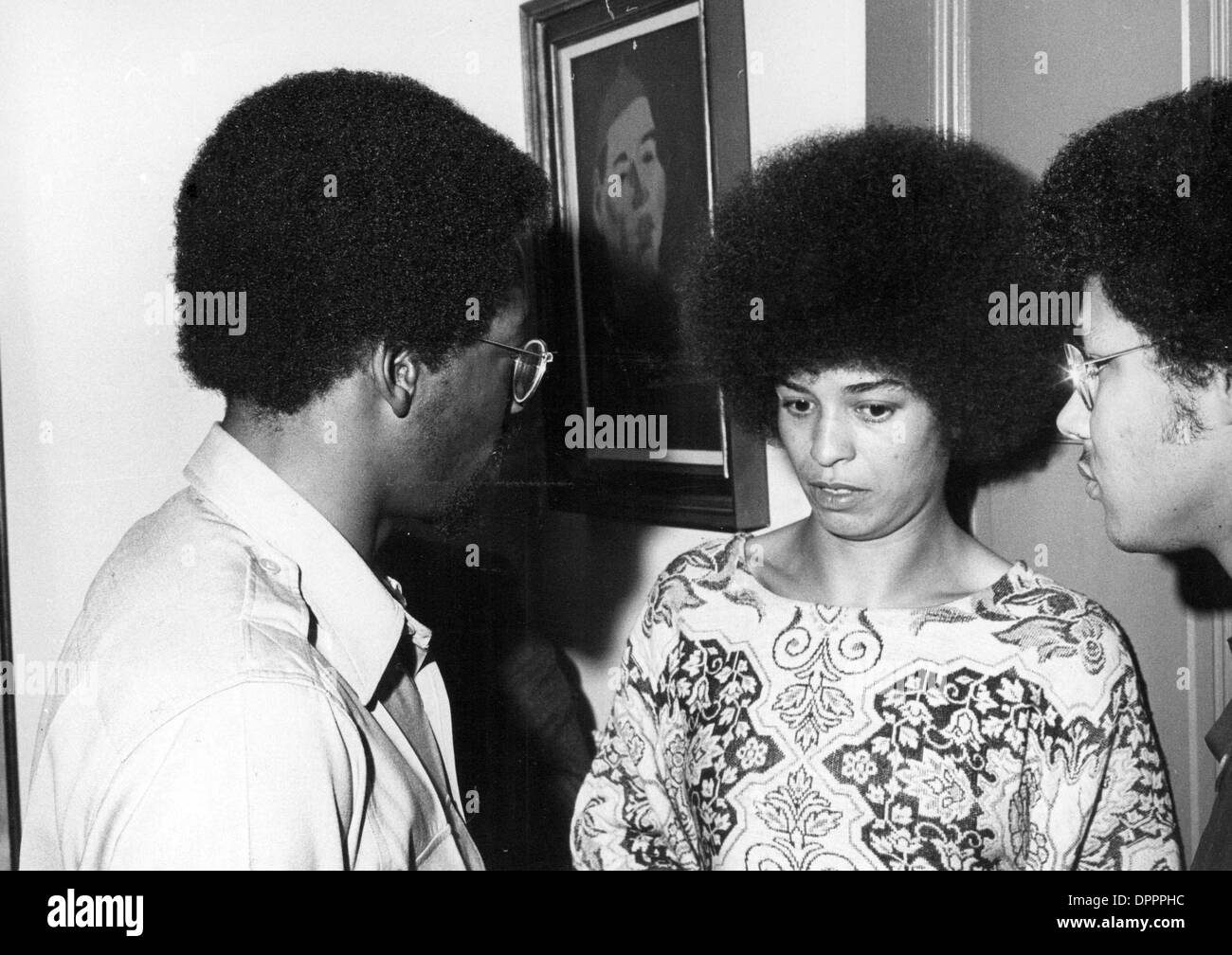 Feb. 23, 2006 - ANGELA DAVIS PROMOTING HER AUTOBIOGRAPHY IN STOCKHOLM SWEDEN 1975.   PHOTOS(Credit Image: © Globe Photos/ZUMAPRESS.com) Stock Photo