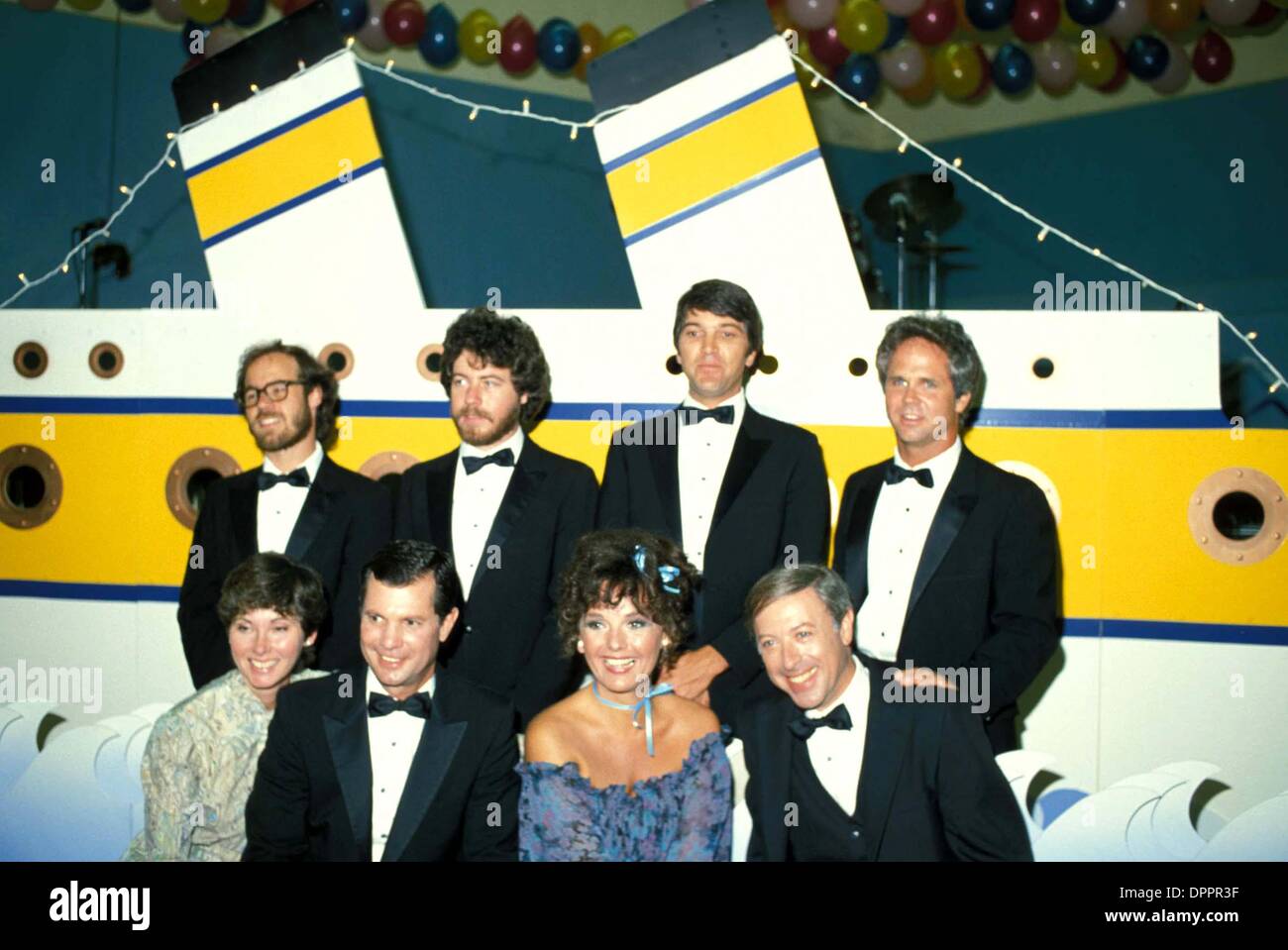 Apr. 13, 2006 - BACK ROW: BARRY AND STANLEY LIVINGSTON TONY DOW FRONT ROW: ELINOR DONAHUE  DWAYNE HICKMAN DAWN WELLS,   .E9743.1983.   PHOTOS(Credit Image: © Globe Photos/ZUMAPRESS.com) Stock Photo