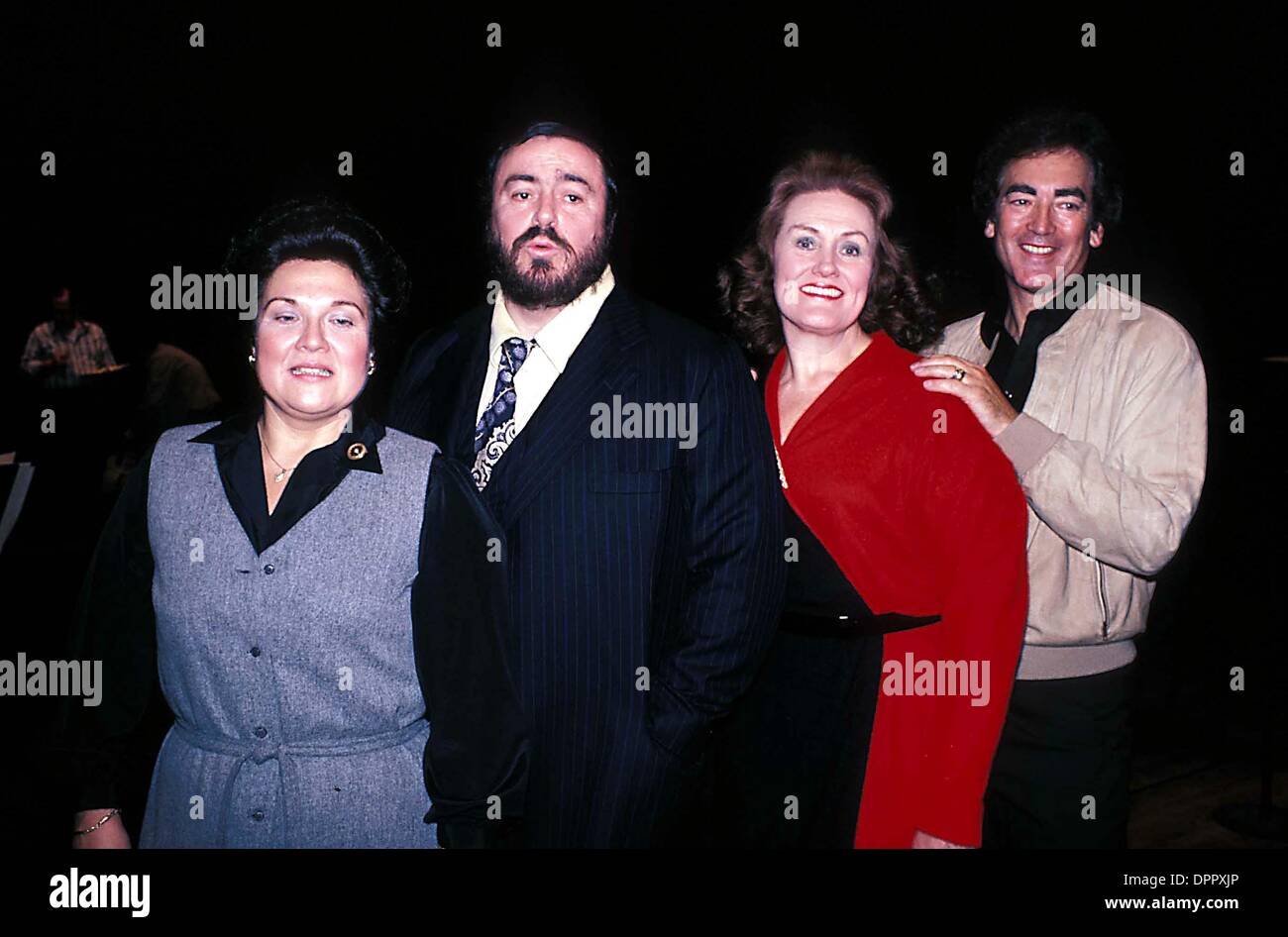 Aug. 16, 2006 - Luciano Pavarotti with Joan Sutherland.    1982.LUCIANOPAVAROTTIRETRO(Credit Image: © Globe Photos/ZUMAPRESS.com) Stock Photo