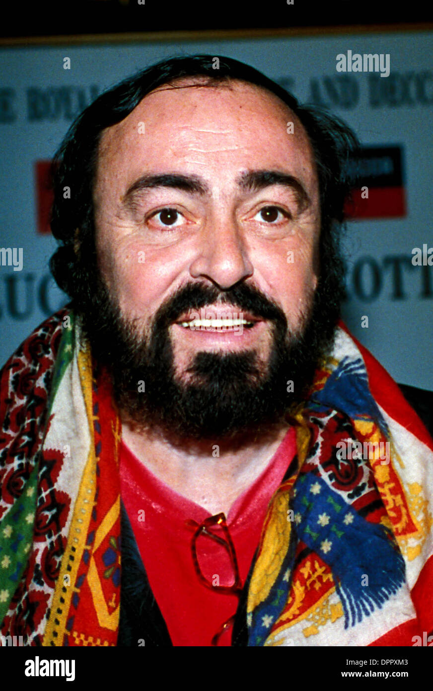 Aug. 17, 2006 - Luciano Pavarotti . UPPA -   -    1992.LUCIANOPAVAROTTIRETRO(Credit Image: © Globe Photos/ZUMAPRESS.com) Stock Photo