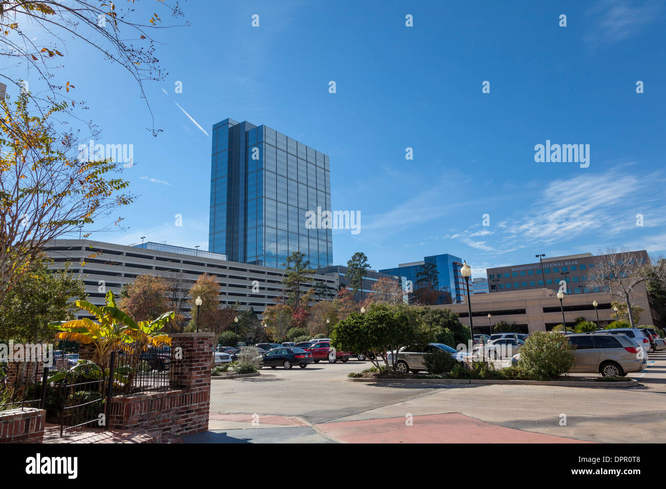 The Woodlands, Texas, Town Center business district. Stock Photo