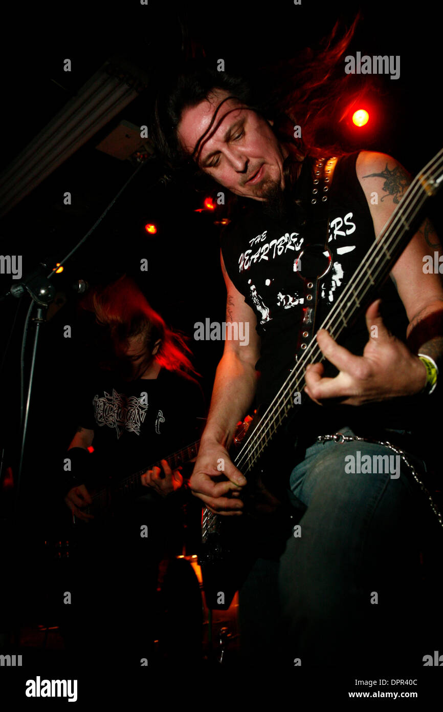 Dec 07, 2008 - Brooklyn , New York, USA - Nachtmystium performing at Public Assembly in Williamsburg. JON NECROMANCER plays the bass and sings backing vocals.  (Credit Image: © Aviv Small/ZUMA Press) Stock Photo