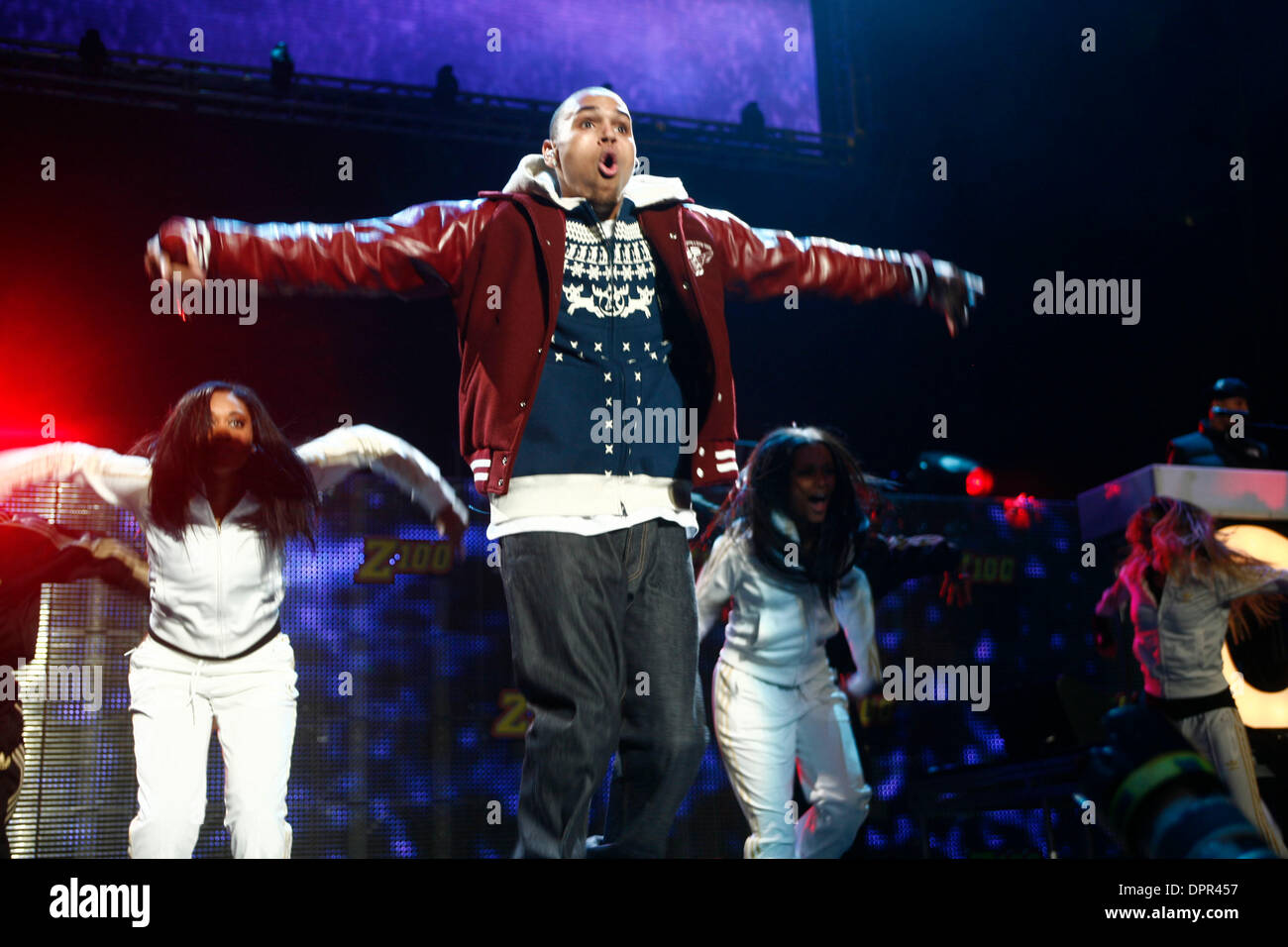 Rihanna, Chris Brown laughing together at LA Lakers NBA game, December 2012  Stock Photo - Alamy