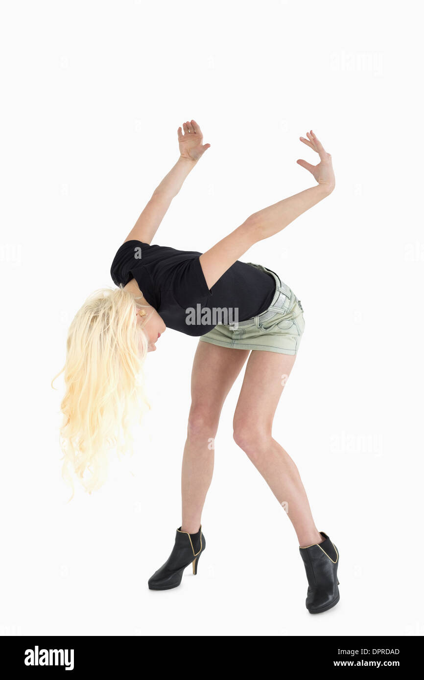 Blonde woman high heels full hi-res stock photography and images - Alamy