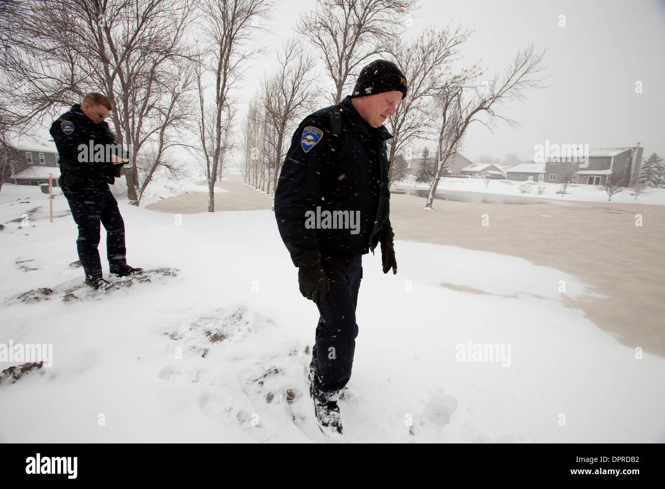 March 31, 2009 Moorhead, Minnesota, USA Moorhead police officers
