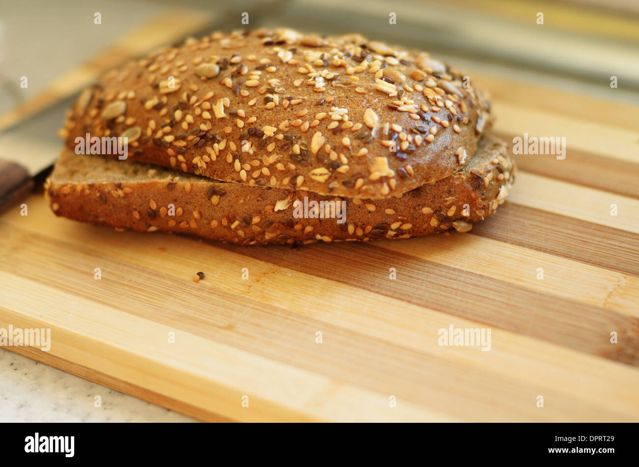 Bread cut for sandwich Stock Photo Alamy