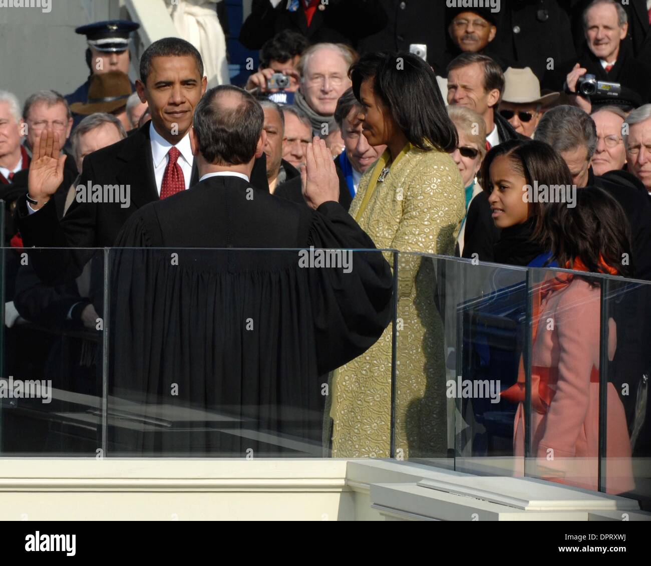 1/20/09 The U.S. Capitol- Washington DC.President Barack Obama is sworn ...