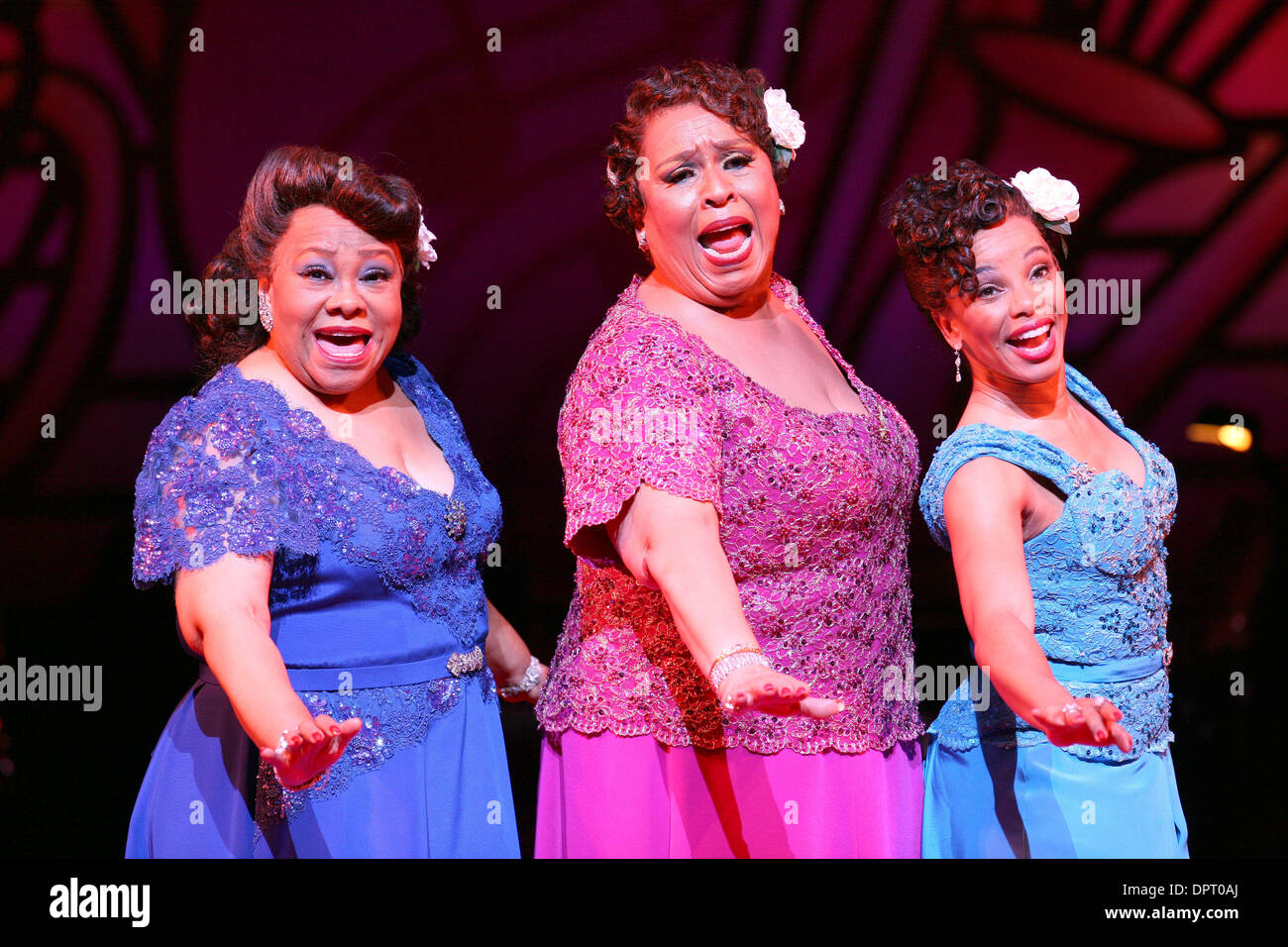 Apr 17, 2009 - Los Angeles, California, United States - Artists ARMELIA MCQUEEN, ROZ RYAN and DEBRA WALTON perform on stage during a dress rehearsal for the musical show 'Ain't Misbeavin' at the Ahmanson Theatre. (Credit Image: © Ringo Chiu/ZUMA Press) Stock Photo
