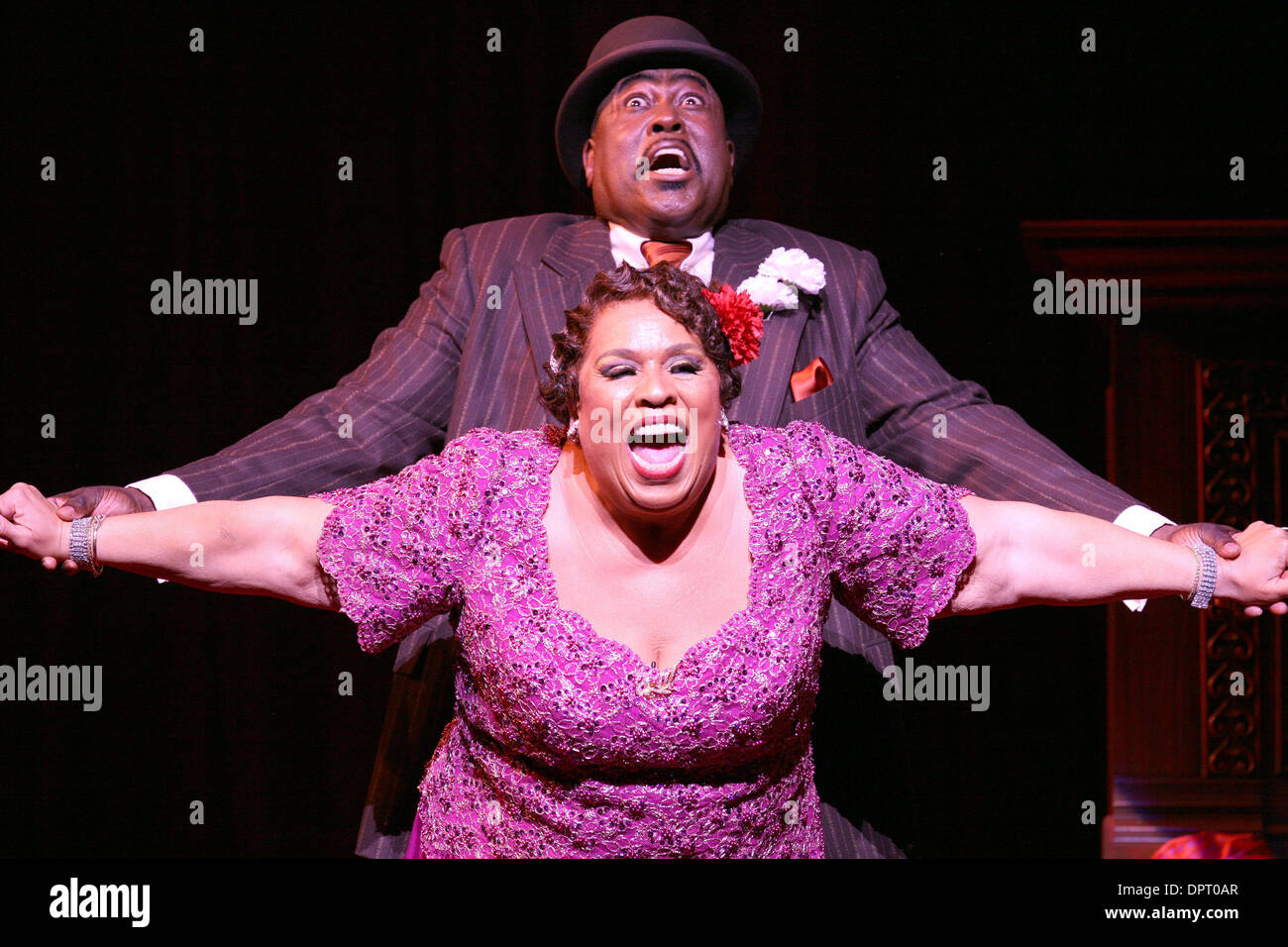 Apr 17, 2009 - Los Angeles, California, United States - Artists DOUG ESKEW (top) and ROZ RYAN perform on stage during a dress rehearsal for the musical show 'Ain't Misbeavin' at the Ahmanson Theatre. (Credit Image: © Ringo Chiu/ZUMA Press) Stock Photo