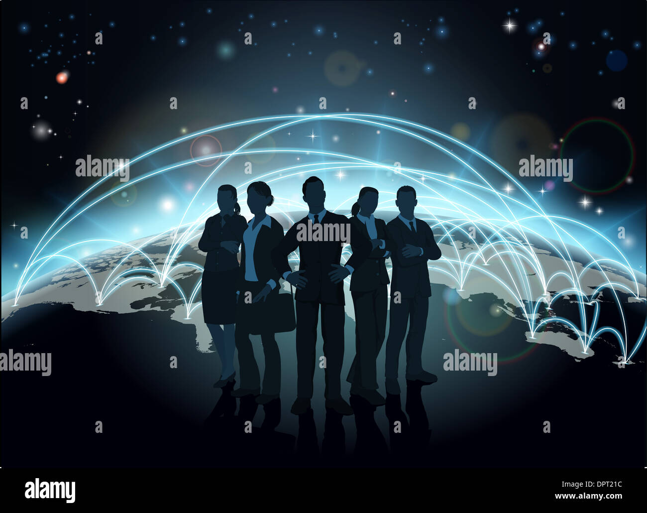 Flight paths map hi-res stock photography and images - Alamy