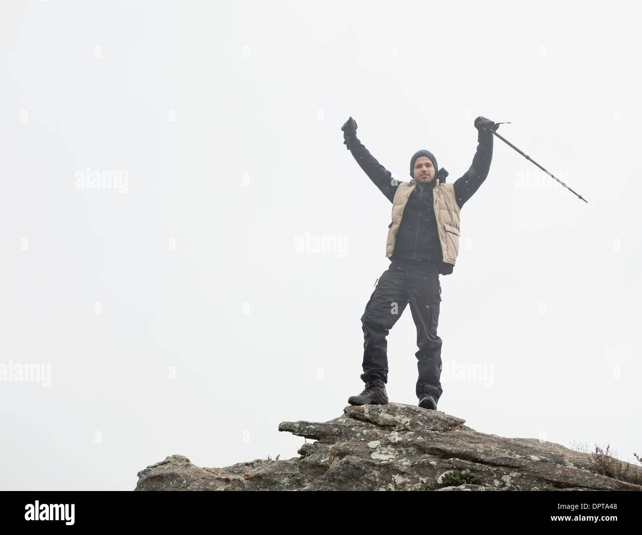 Man hands raised sky hi-res stock photography and images - Alamy