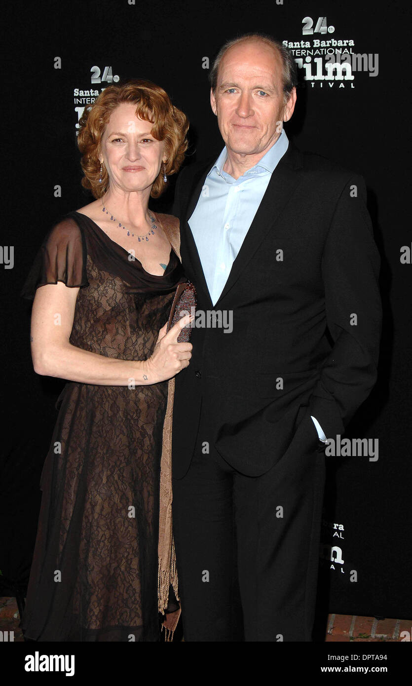 24th Annual Santa Barbara Film Festival 2nd Annual Virtuosos Awards at the Lobero Theatre in Santa Barbara, CA 01-28-2009....Image:  Melissa Leo and Richard Jenkins....Photo:  Scott Kirkland / Globe Photos.....K60829SK (Credit Image: © Scott Kirkland/Globe Photos/ZUMAPRESS.com) Stock Photo