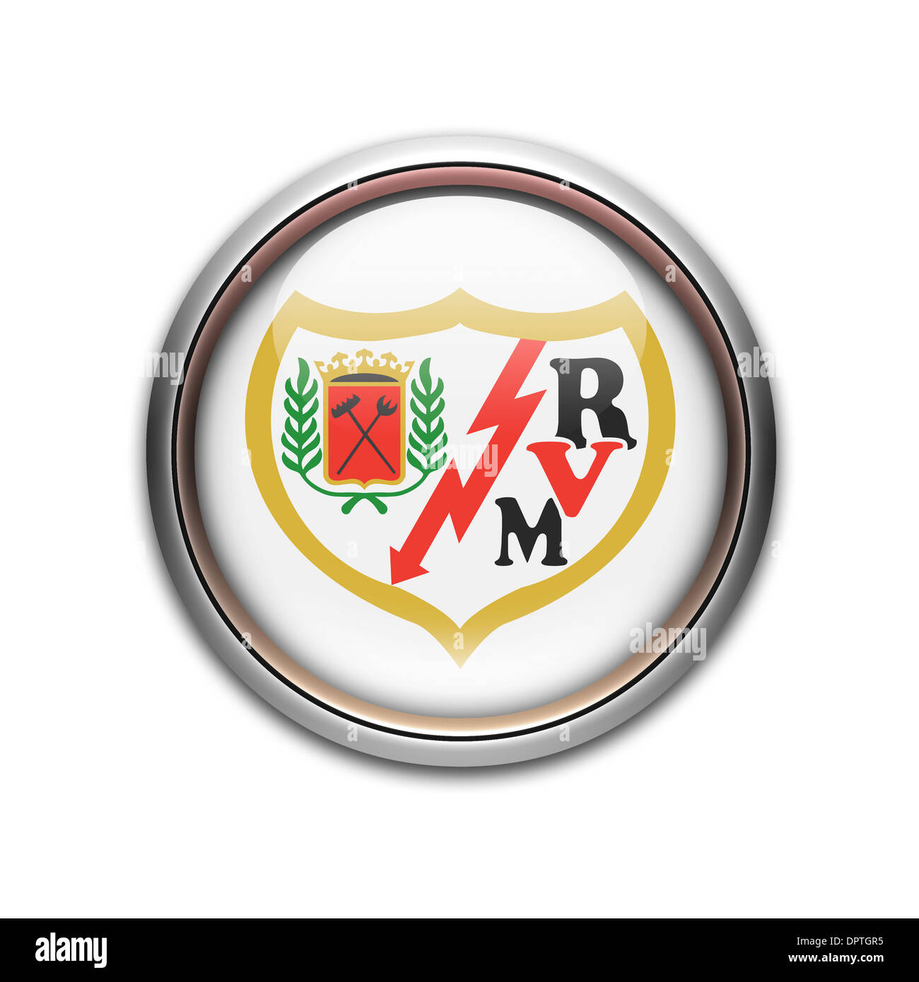 Rayo Vallecano flag icon logo symbol emblem Stock Photo Alamy