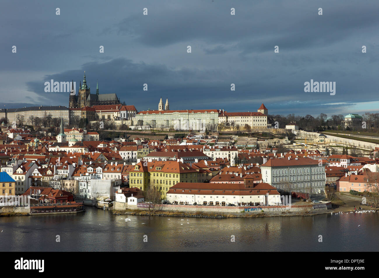 Prague Castle or Hradcany seat of the czech president. Czech Republic Stock Photo