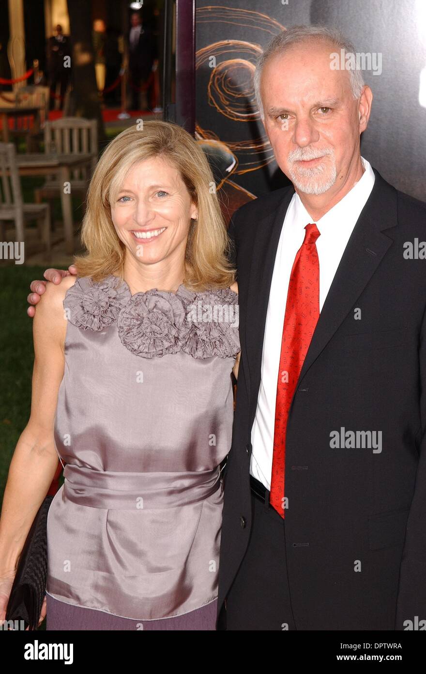 LOS ANGELES, CA. April 20, 2009: Steve Lopez & wife at the Los Angeles  premiere of The Soloist at Paramount Theatre, Hollywood. The movie is based  on the story of how journalist